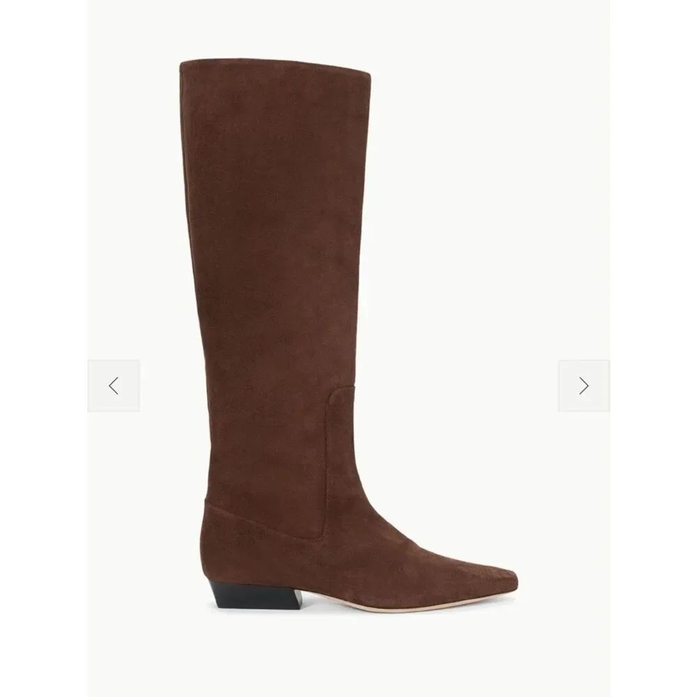 BAND NEW: Staud tall brown boots